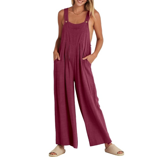 Valeska™ Plus-size jumpsuit med vide ben