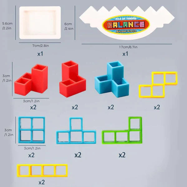 Lina's™ 3D-puslespillet  - Bygg og Balanser