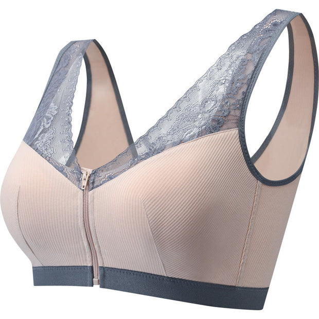 Zip-Up Elegance™ Supersøt bralette med blonder